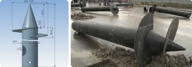 Купить винтовые сваи 325 мм в Минеральных Водах по цене от 2153 руб
