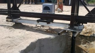 Купить сваи для ворот в Минеральные Воды. Заказать ворота на сваях под ключ от 21523 руб